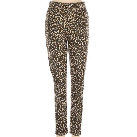 Free People Leopard Cheetah Size 27 Skinny Jeans - Picture 2 of 5